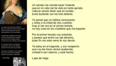 Un soneto me manda hacer Violante